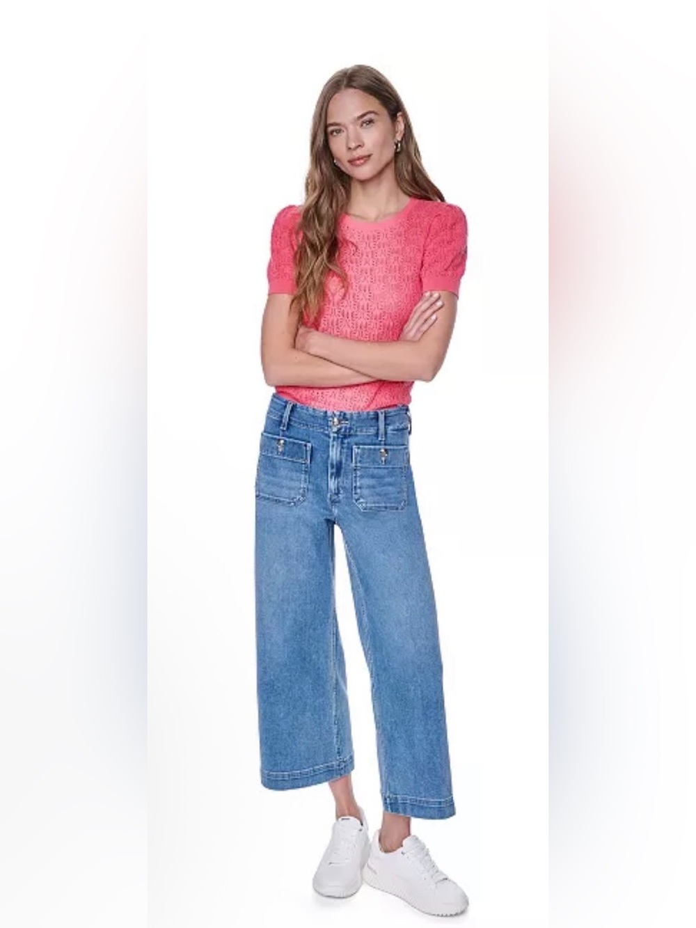 DKNY Jeans High Rise Wide Leg